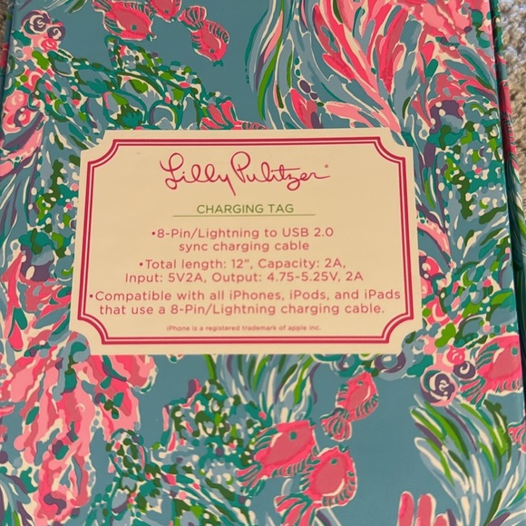 Lily Pulitzer Charging Tag - Never gave Zero battery and no charger again! - Picture 4 of 4